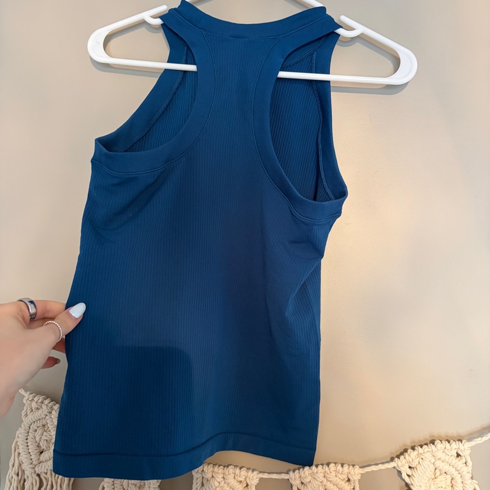 Athleta Blue Renew Seamless Racerback Tank Top - Picture 4 of 4